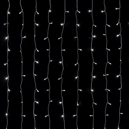 Aigostar - LED vonkajší vianočný svetelný reťazec 288xLED/8 funkcií 1,5x1,8m IP44 studená biela