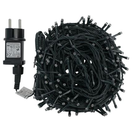 Aigostar - LED vonkajší vianočný svetelný reťaz 300 LED, 8 funkcií, 30 m, IP44, studená biela