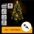Aigostar - Vonkajší vianočný stromček LED/6W/230V 180 cm IP44 teplá biela