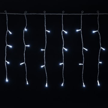 Aigostar - Vonkajšia LED vianočná reťaz 200xLED/3,6W/230V/8 funkcií 10x0,4m IP44 studená biela