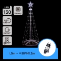 Aigostar - vonkajšia vianočná LED dekorácia, 3,6 W, 230 V, 120 cm, IP44, studená biela