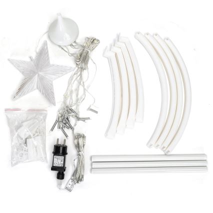 Aigostar - vonkajšia vianočná LED dekorácia, 3,6 W, 230 V, 120 cm, IP44, studená biela