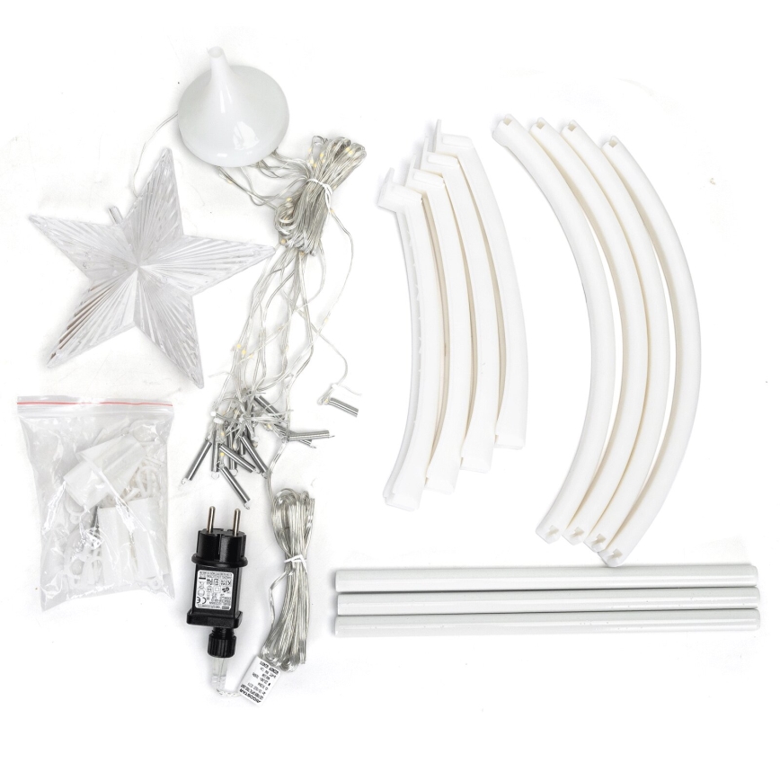 Aigostar - vonkajšia vianočná LED dekorácia, 3,6 W, 230 V, 120 cm, IP44, studená biela