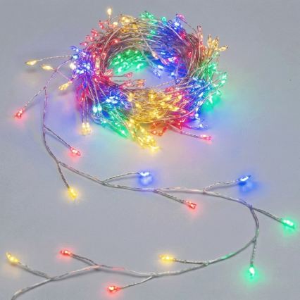 Aigostar - Vonkajšia vianočná LED reťaz 50xLED/8 funkcií 3xAA 1,8m IP44 viacfarebná