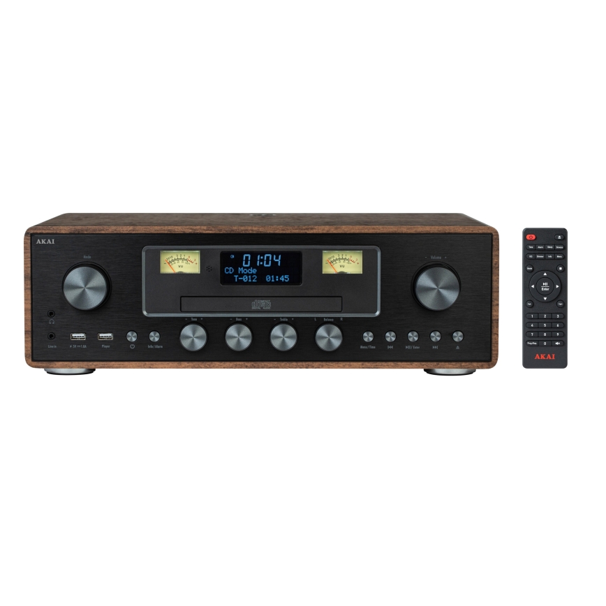 AKAI AM-100 RHAPSODY - Mikrosystém s CD/FM/DAB/AUX/USB/MP3 40W/230V + diaľkové ovládanie