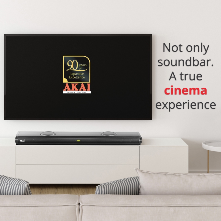 AKAI ASB-29 - Soundbar s aktívnym subwooferom 120W/230V + diaľkové ovládanie