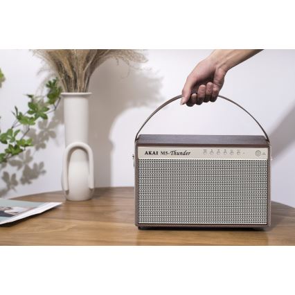 AKAI M5 THUNDER COFFEE - Bezdrôtový reproduktor 70W/8000 mAh
