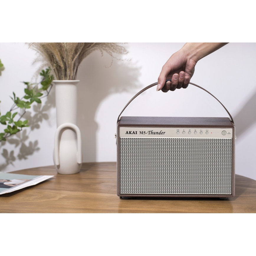 AKAI M5 THUNDER COFFEE - Bezdrôtový reproduktor 70W/8000 mAh