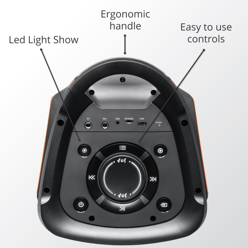 AKAI PARTY BOX 810 - Bezdrôtový reproduktor 65W/230V 5000 mAh + diaľkové ovládanie