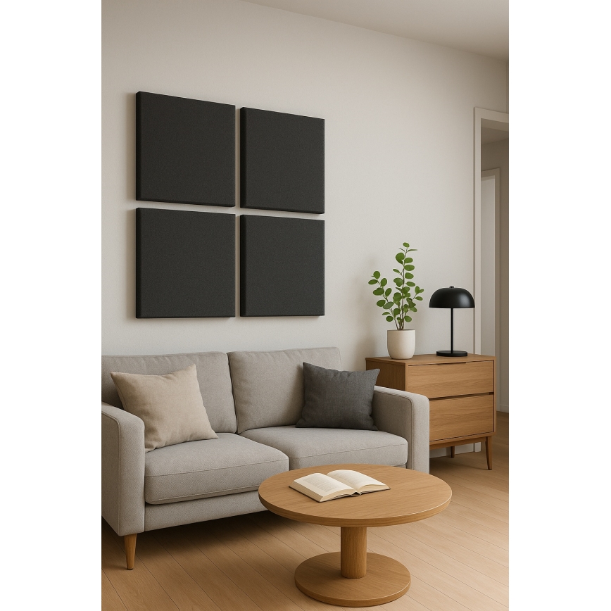 Akustický panel SILENCE 58x58 cm antracit