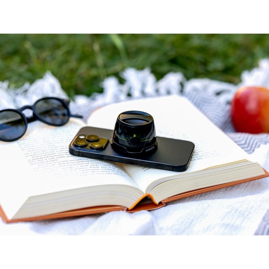 Aligator ABSMB01 - Magnetický reproduktor Mini Beat pre MagSafe, 400 mAh, čierna