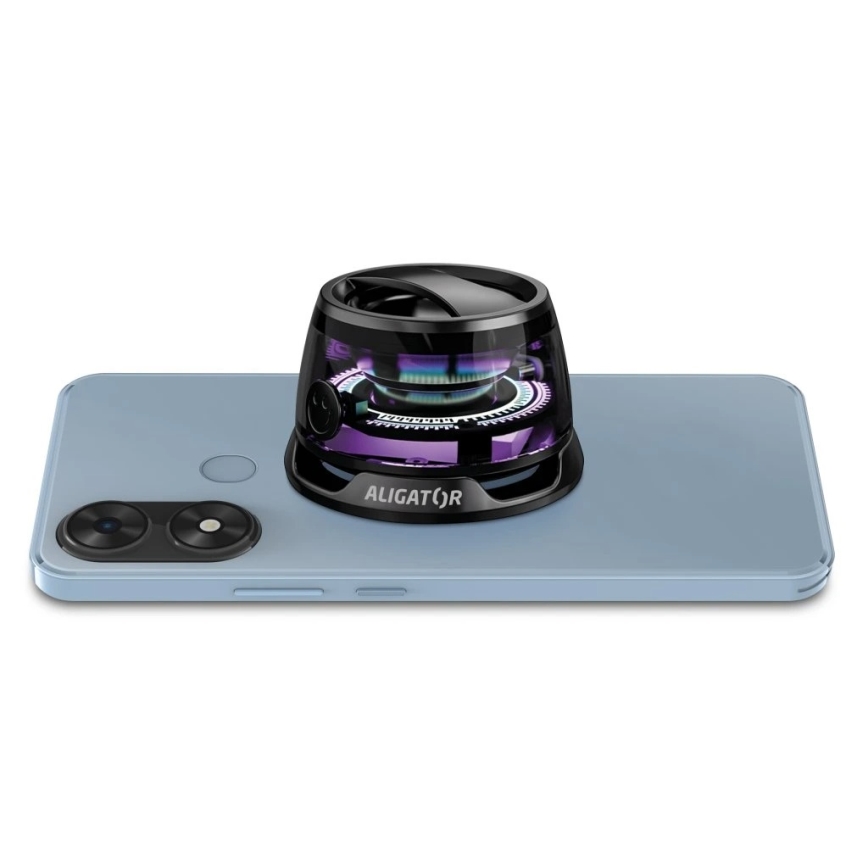 Aligator ABSMB01 - Magnetický reproduktor Mini Beat pre MagSafe, 400 mAh, čierna