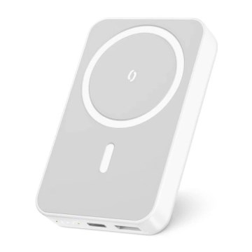 Aligator AMS04WT - Powerbanka s bezdrôtovým nabíjaním Qi a MagSafe, 10000 mAh, 15W Power Delivery, čierna