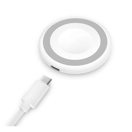Aligator AMS08WT - Bezdrôtová nabíjačka MagSafe 3 v 1 15 W biela