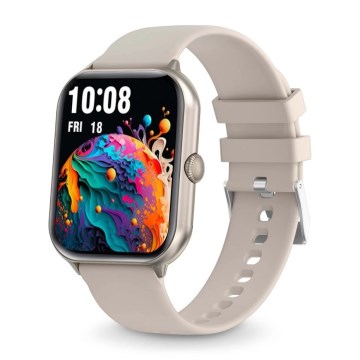 Aligator AW10SR - Inteligentné hodinky Watch GO 220 mAh IP67 krémová