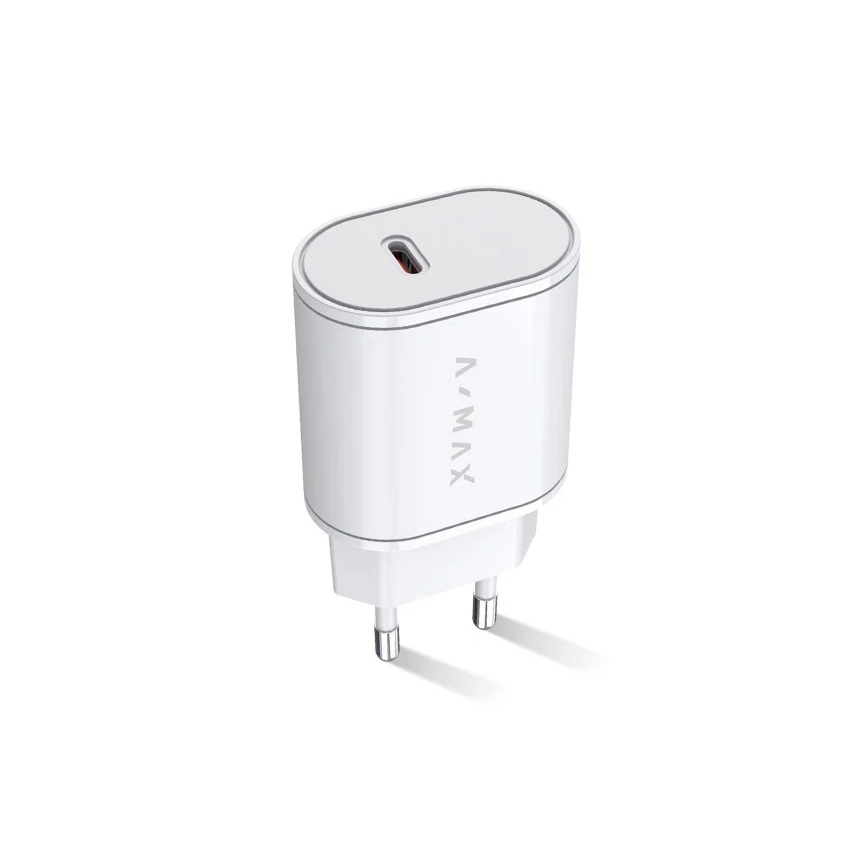 Aligator AX0001V - Rýchlonabíjací adaptér A-MAX Power Delivery 20W USB-C biely