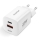 Aligator CHPD0020 - Rýchlonabíjací adaptér GaN s Power Delivery 33W USB-A + USB-C biely