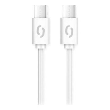 Aligator DATKP47 - USB kábel USB-C / USB-C 100 W Power Delivery 1,5 m biela