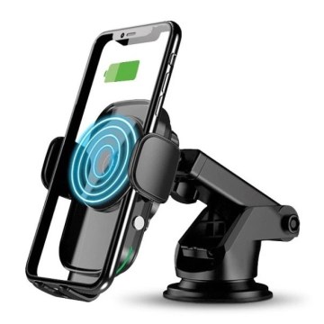 Aligator HAK2 - Automatický držiak telefónu do auta s bezdrôtovým nabíjaním Qi 15W čierny