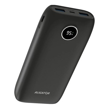 Aligator PBPD20BK - Powerbanka s LCD displejom Power Delivery 20000 mAh/20W/3,7V čierna