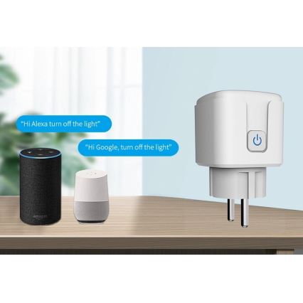 Aligator WAL001 - Inteligentná zásuvka 3680W/230V/Typ E/16A Wi-Fi Tuya