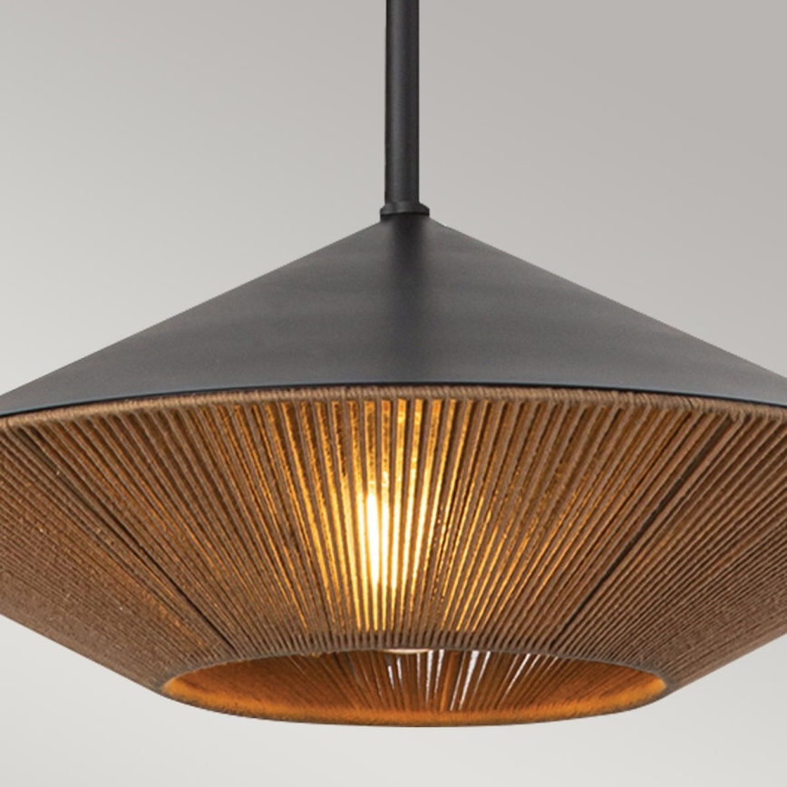 Alora Mood - Luster na tyči DAPHNE 1xE27/60W/230V pr. 38,1 cm čierna