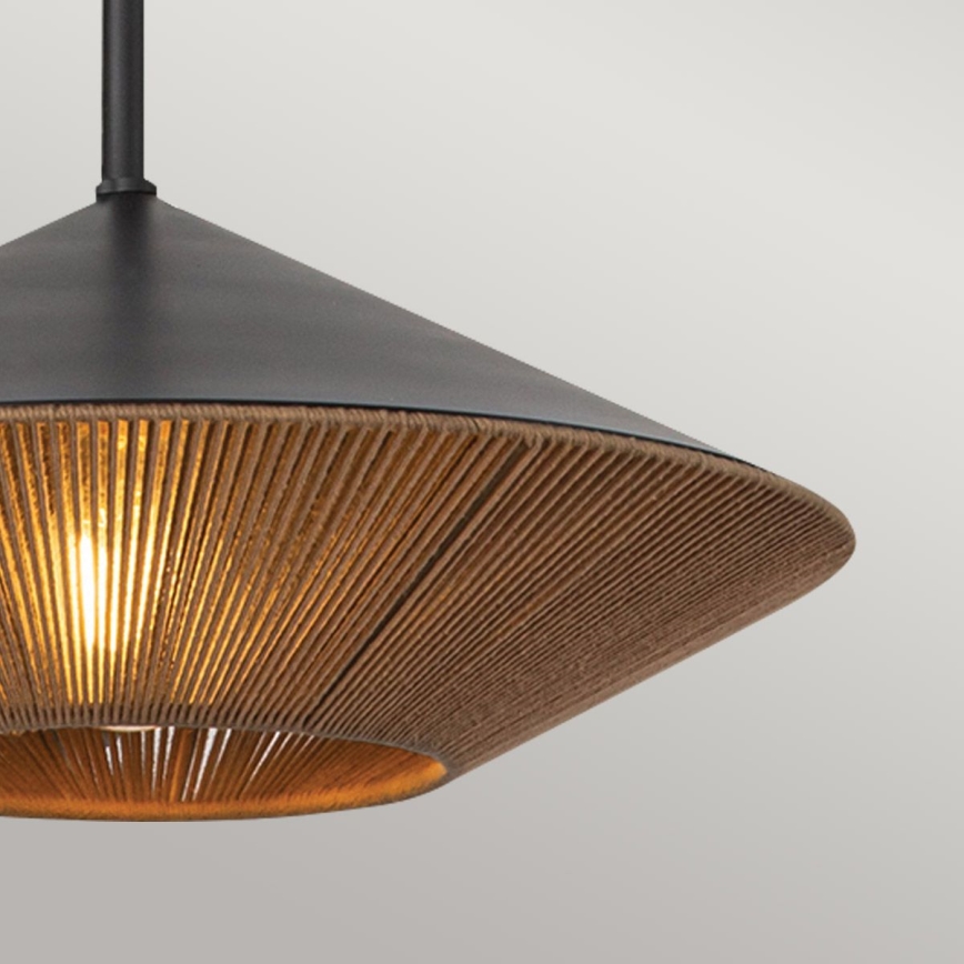 Alora Mood - Luster na tyči DAPHNE 1xE27/60W/230V pr. 38,1 cm čierna