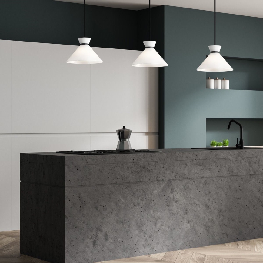 Alora Mood - Luster na tyči HALSTON 1xE27/60W/230V čierna