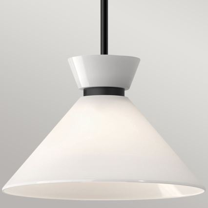 Alora Mood - Luster na tyči HALSTON 1xE27/60W/230V čierna
