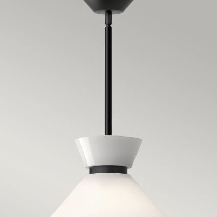 Alora Mood - Luster na tyči HALSTON 1xE27/60W/230V čierna