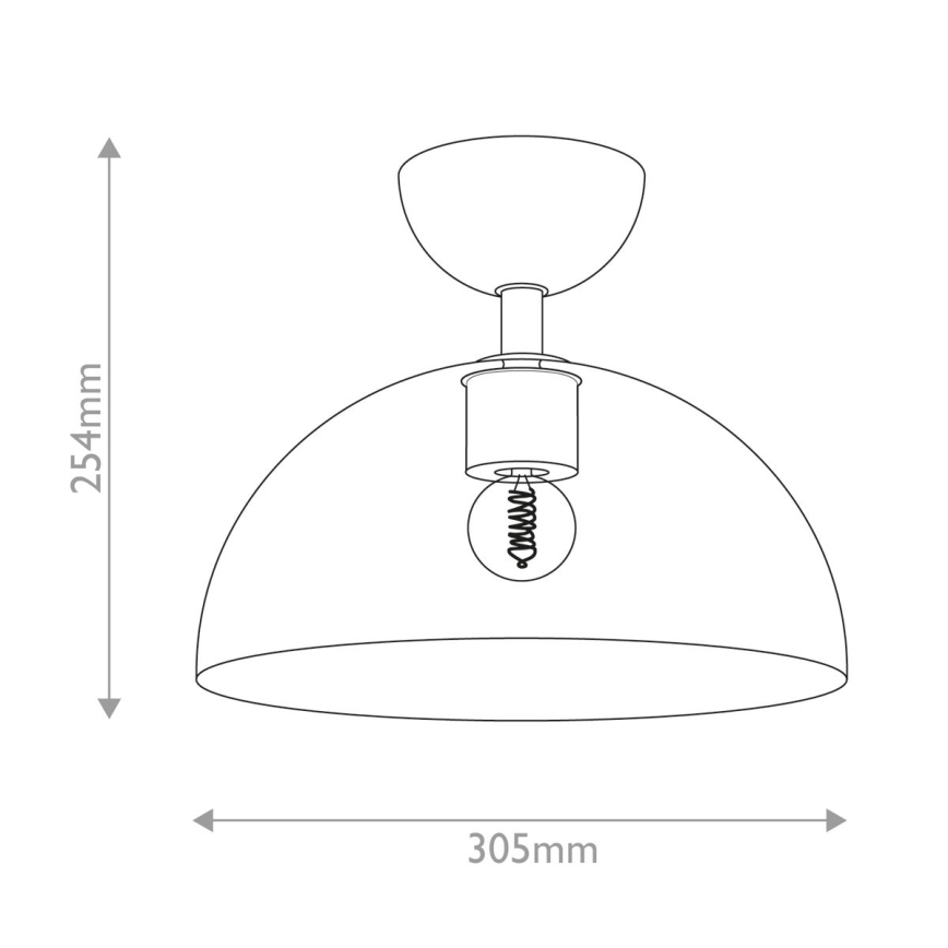 Alora Mood - Stropné svietidlo JUDE 1xE27/60W/230V pr. 30,5 cm mosadz