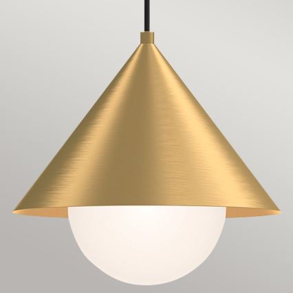 Alora Mood - Luster na lanku REMYCK 1xE27/60W/230V pr. 34,3 cm zlatý