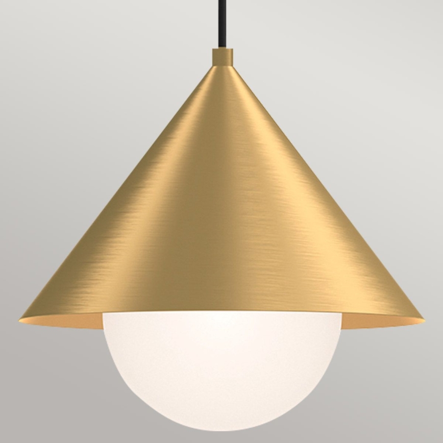 Alora Mood - Luster na lanku REMYCK 1xE27/60W/230V pr. 34,3 cm zlatý