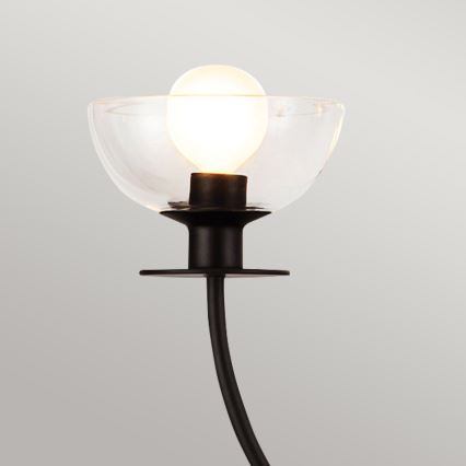 Alora Mood - Luster na tyči SYLVIA 4xE14/40W/230V čierna