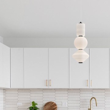 Alora Mood - LED luster na lanku BIJOU LED/20W/230V 3000K čierna