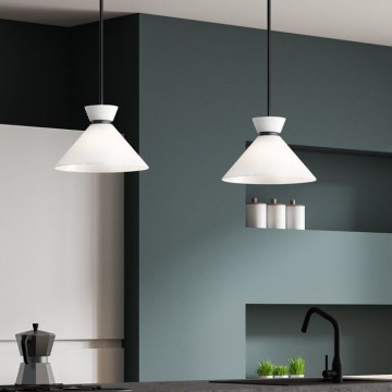 Alora Mood - Luster na tyči HALSTON 1xE27/60W/230V čierna