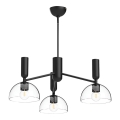 Alora Mood - Luster na tyči JUDE 3xE27/60W/230V čierna