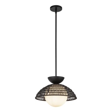 Alora Mood - Luster na tyči PERTH 1xE27/60W/230V priemer 37,5 cm čierna