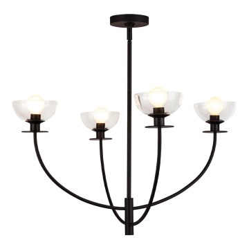 Alora Mood - Luster na tyči SYLVIA 4xE14/40W/230V čierna