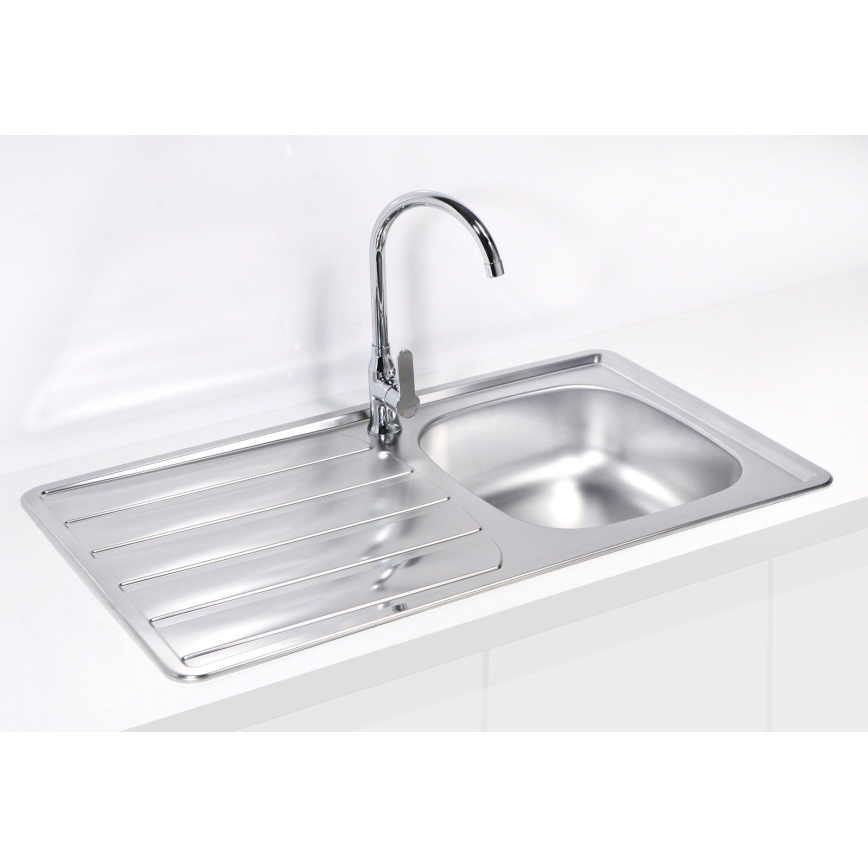ALVEUS 1098938 - Kuchynský drez ZOOM 79x50 cm satin, na hornú montáž