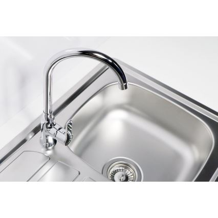 ALVEUS 1098938 - Kuchynský drez ZOOM 79x50 cm satin, na hornú montáž