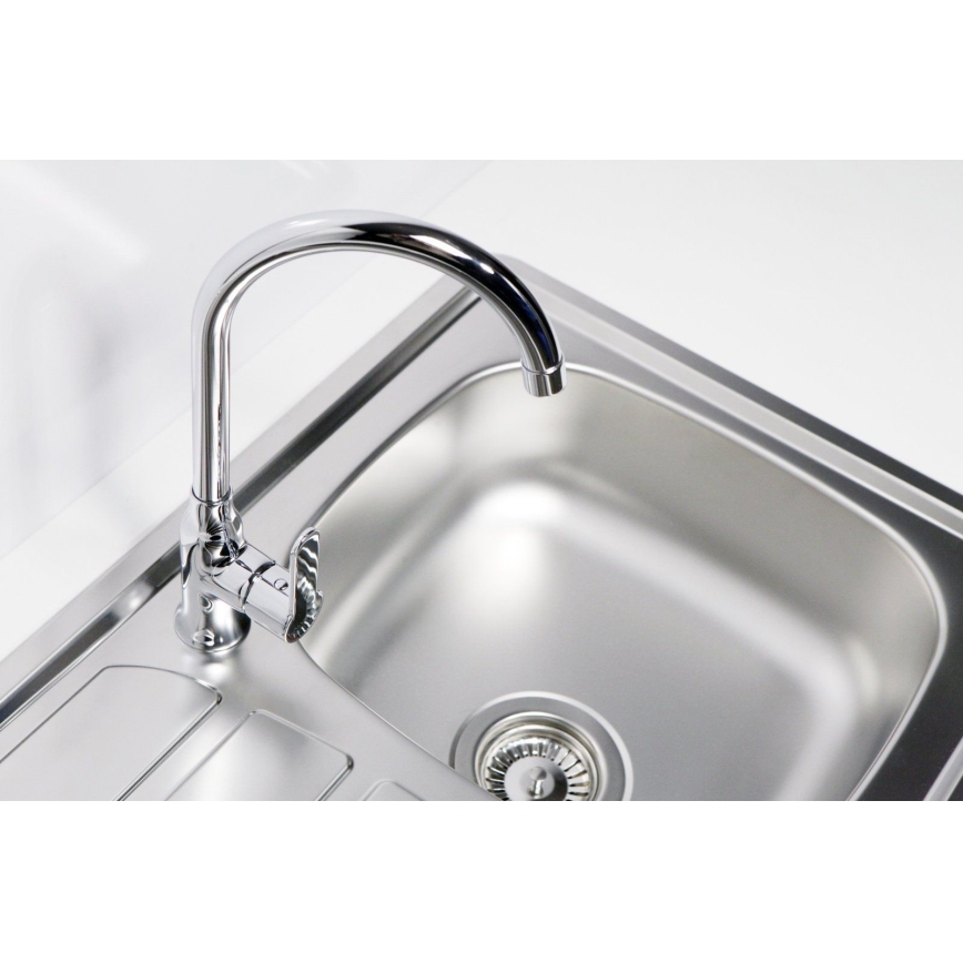 ALVEUS 1098938 - Kuchynský drez ZOOM 79x50 cm satin, na hornú montáž