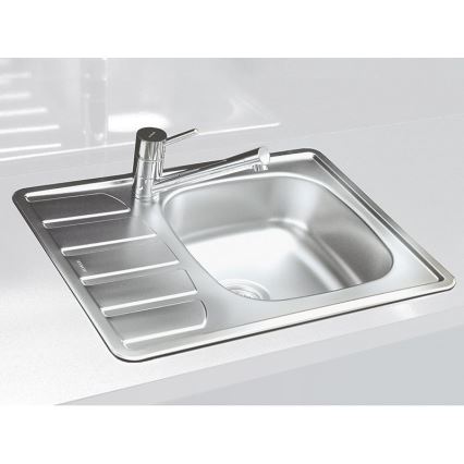 ALVEUS 1098940 - Kuchynský drez ZOOM 61,5x50 cm satin, na hornú montáž