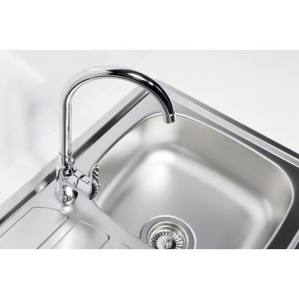 ALVEUS 1100215 - Kuchynský drez ZOOM 61,5x50 cm satin, na hornú montáž