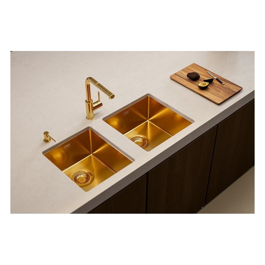 ALVEUS 1103381 - Kuchynský drez QUADRIX 45x45 cm monarch bronz