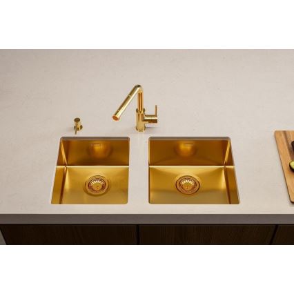 ALVEUS 1103381 - Kuchynský drez QUADRIX 45x45 cm monarch bronz