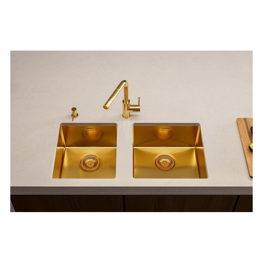 ALVEUS 1103381 - Kuchynský drez QUADRIX 45x45 cm monarch bronz
