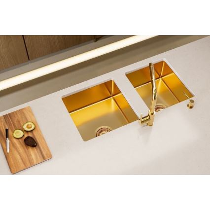 ALVEUS 1103381 - Kuchynský drez QUADRIX 45x45 cm monarch bronz
