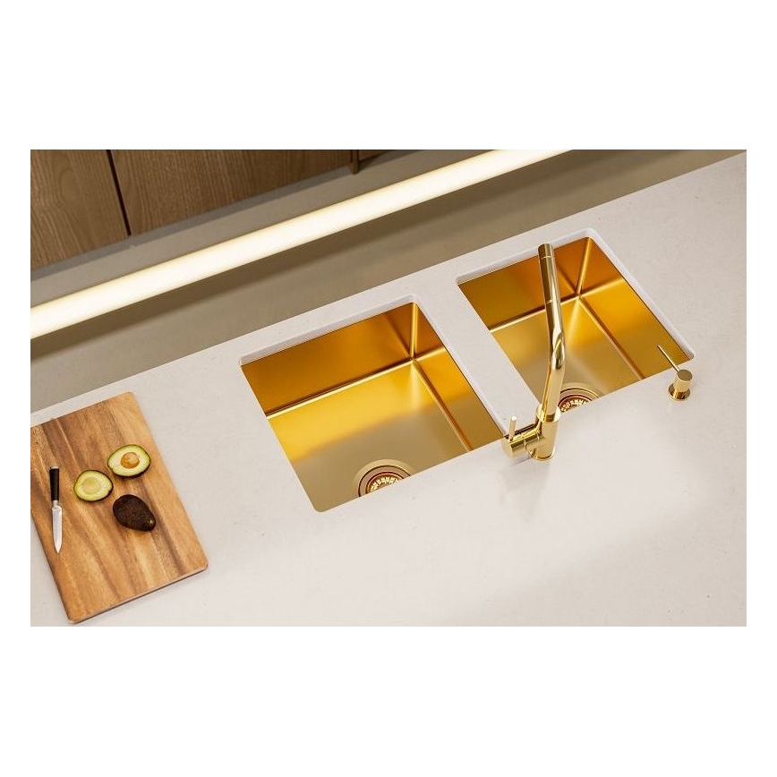 ALVEUS 1103381 - Kuchynský drez QUADRIX 45x45 cm monarch bronz