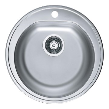 ALVEUS 1116756 - Kuchynský drez FORM pr. 51 cm matná oceľ/satin, hĺbka 18,5 cm